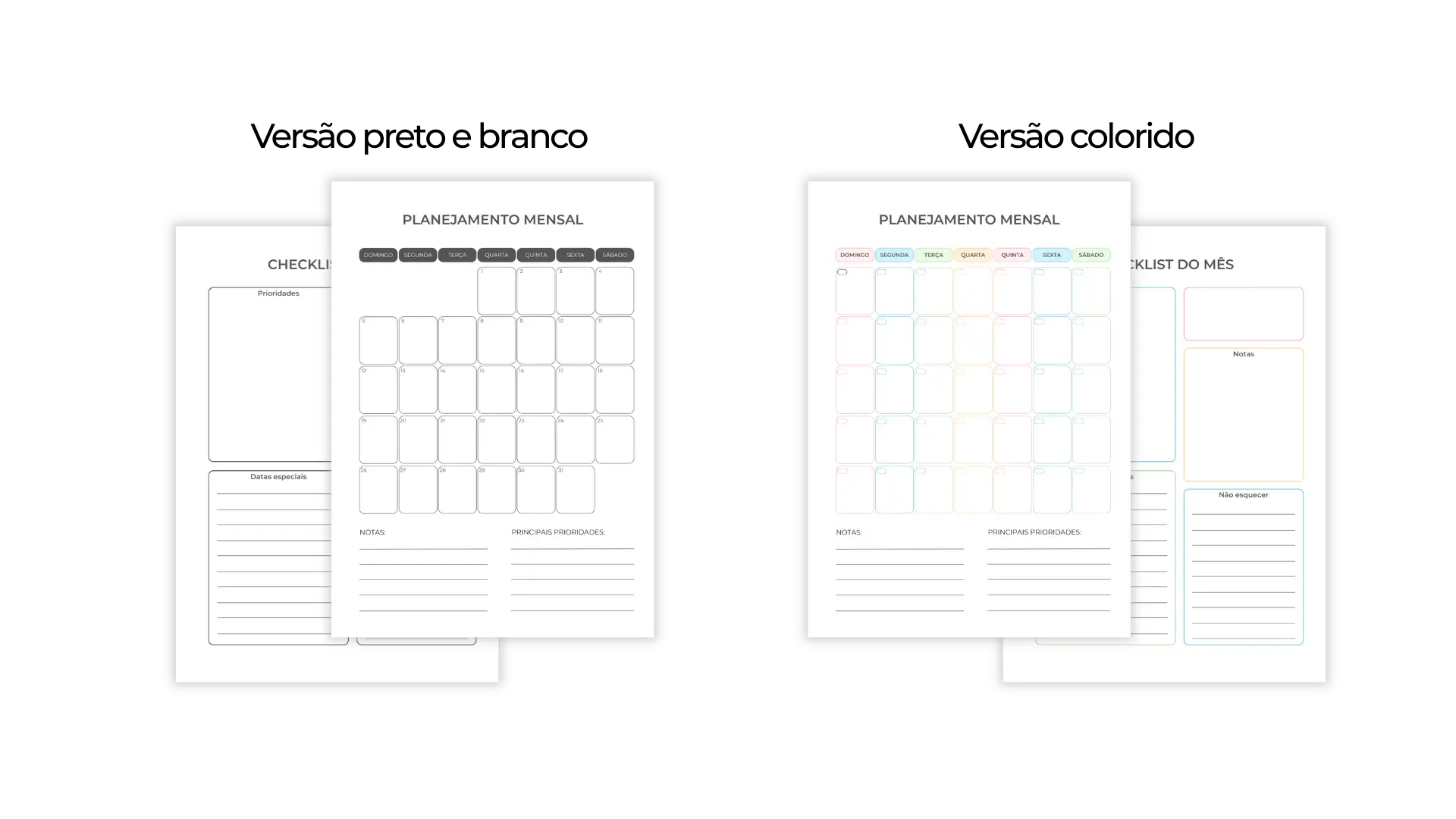 Planner da Professora colorido